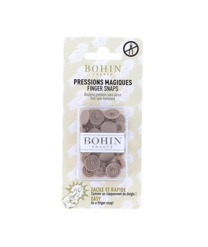 BOHIN France BO71759 Schnapp Befestigungselemente, Mixed, Beige, 13 mm, 8 Count von Bohin
