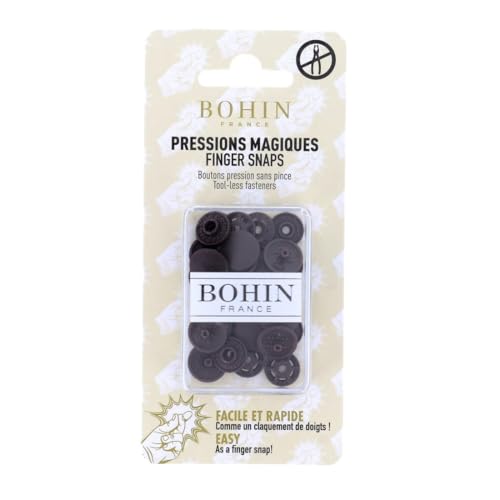 BOHIN France BO71760 Schnapp Befestigungselemente, Mixed, Braun, 13 mm, 8 Count von Bohin
