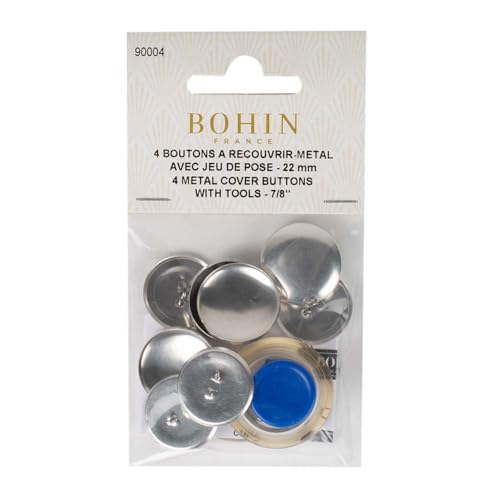 BOHIN France BO90004 Tasten Abdeckung, Mixed, Silber, 22mm, 4 Count von Bohin