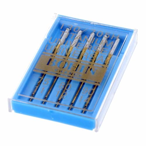 BOHIN France BO93195 Sortiment Titan Maschine Nadeln, Silber, 75-90, 5 Count von Bohin