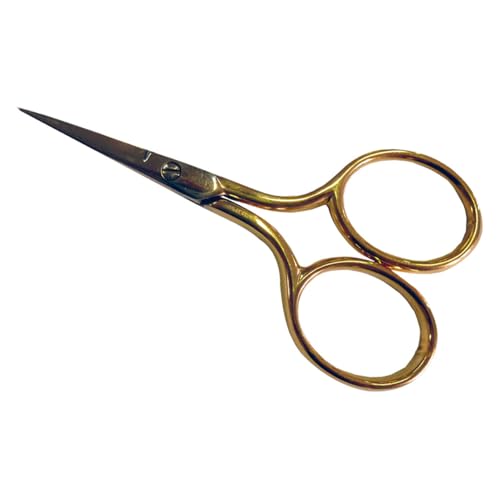 BOHIN France - BOHIN France Rostfrei Stahl (7cm) Scharf Klingen Stickerei Schere mit Vergoldet Handhaben - 1 Stück von Bohin
