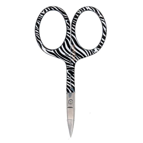 BOHIN France - BOHIN France Safari Sammlung Rostfrei Stahl (9cm) Zebra Drucken Schick Stickerei Schere - 1 Stück von Bohin