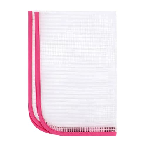 BOHIN France Bügeln Netz Tuch - Eisen Zubehör für Kleidung und Eisen Platte, Rosa/Transparent, 34 x 49cm - 1 Stück von Bohin
