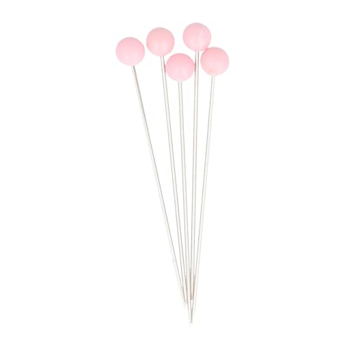 BOHIN France Stecknadeln mit Sternkopfnadeln - Vernickelt, Scharfe Spitzen Stecknadeln für Näh- und Strickprojekte, Stahl, Rosa, 36 x 0.55mm - 100 Stücke von Bohin