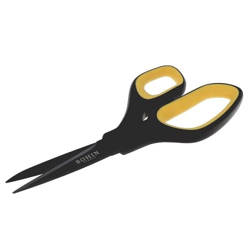 BOHIN France Universalschere mit Softgrip-Griff - Titanbeschichtet, Vielseitig Einsetzbare Schere für DIY-Bastelprojekte, Edelstahl, 21.5cm - 1 Stück BOHIN France Universalschere mit Softgrip-Griff - Titanbeschichtet, Vielseitig Einsetzbare Schere für DIY-Bastelprojekte, Edelstahl, 21.5cm - 1 Stück von Bohin