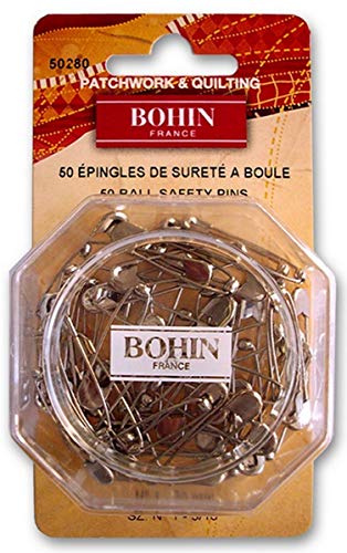 Bohin 50280 Sicherheitsnadeln, Ballgröße: 1 Blister x 50, One size Bohin 50280 Sicherheitsnadeln, Ballgröße: 1 Blister x 50, One size von Bohin