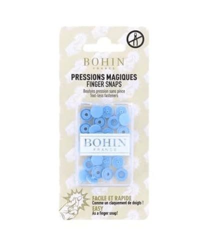 BOHIN France BO71703 Schnapp Befestigungselemente, Mixed, Blau, 9 mm, 8 Count von Bohin