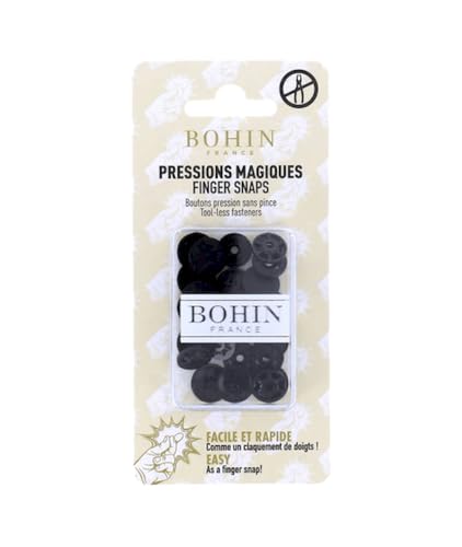 BOHIN France BO71752 Schnapp Befestigungselemente, Mixed, Schwarz, 13 mm, 8 Count von Bohin