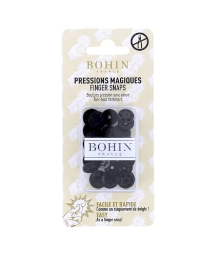 BOHIN France BO71752 Schnapp Befestigungselemente, Schwarz, 13mm, 8 Count von Bohin