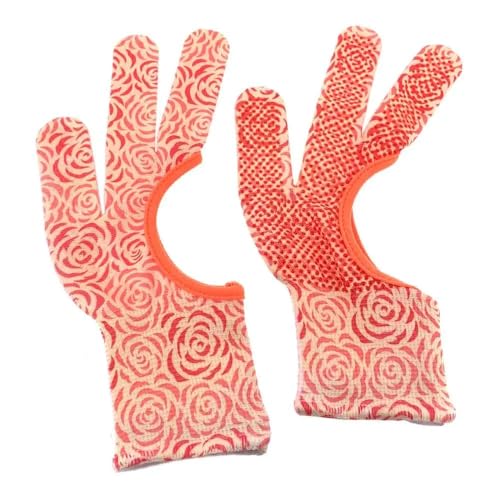 Bohin France Quilt-Handschuhe - Ermüdungsfrei, Greifhandschuhe für Maschinenquilting-Projekte, Nylon, Rosa, Größe L - 1 Paar von Bohin