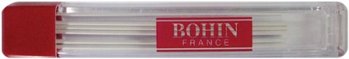 Bohin - Weiß Extra Bußgeld Kreide Bleistift Nachfüllung - 6 Stücke von Bohin