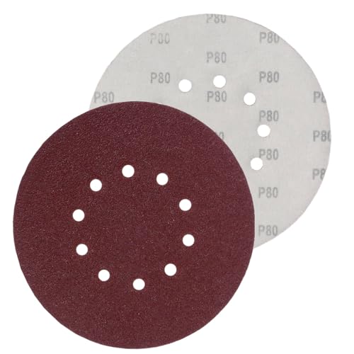 25 KLETT Schleifscheiben Ø225mm Körnung P40 P60 P80 P100 P120 P150 P180 P240 (wählbar) Bohrfux (Körnung P80) von Bohrfux