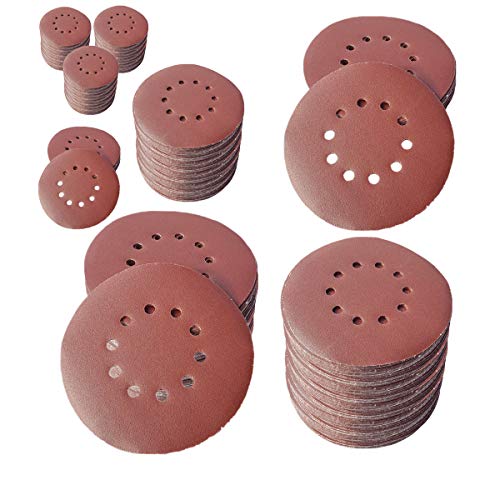 25 Stück KLETT Schleifscheiben Ø 225mm mit 10 Loch Korn P60 Schleifpapier Sandapier Exzenterschleifer BOHRFUX von Bohrfux