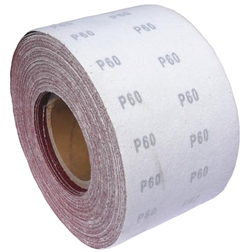 25m KLETT - Schleifpapier Rolle 115mm X 25m Korn P60 Schleifband Schleifrolle Rollenschleifpapier BOHRFUX von Bohrfux