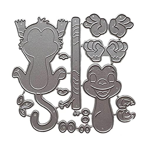 Nette Affen-Durchsichtige Stempel Prägeform DIY Druck Kohlenstoffstahlform für Kartenherstellung und Scrapbooking Prägeform für Karte Nette Affen-Durchsichtige Stempel Prägeform DIY Druck Kohlenstoffstahlform für Kartenherstellung und Scrapbooking Prägeform für Karte von Boji