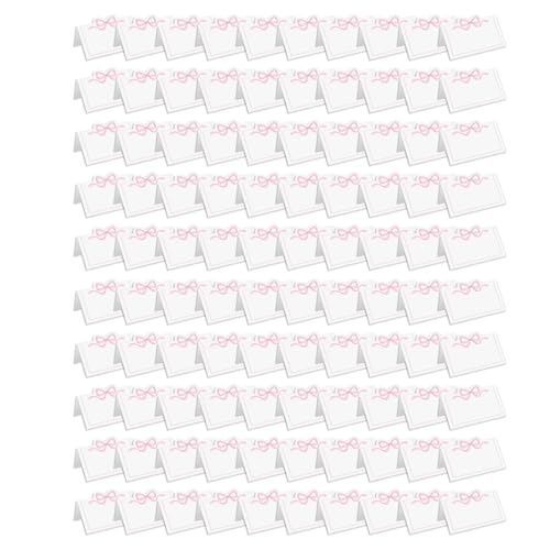 Bokcztml 100 Prozent Stilvolle Bowknot Zeltkarten Elegante Sitzplatzzuweisungskarte Für Geburtstagsfeier Und Formelle Esstisch Einstellung von Bokcztml