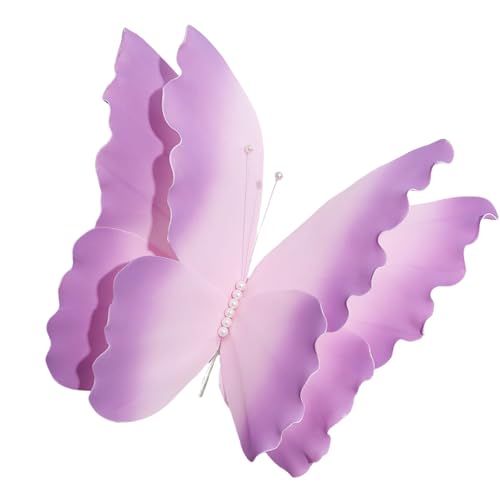 Bokcztml Große Schmetterlings-Dekoration für Hochzeit und Veranstaltung, Wandkunst, Ornament für Zuhause, Kinderzimmer, Hochzeit, Display, Schmetterling, Wanddekoration von Bokcztml