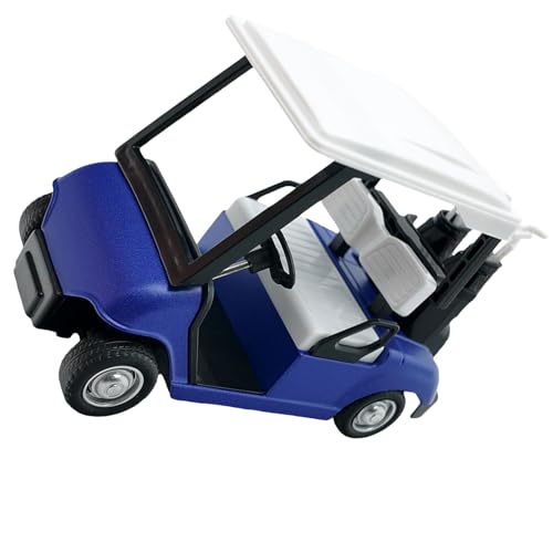 Bokcztml Miniatur-Skulptur aus Metall, Golfwagen, Maßstab 1:20, Rückziehauto, Desktop-Akzent, Sportfan und Kinder-Bildungswagen-Ornament von Bokcztml