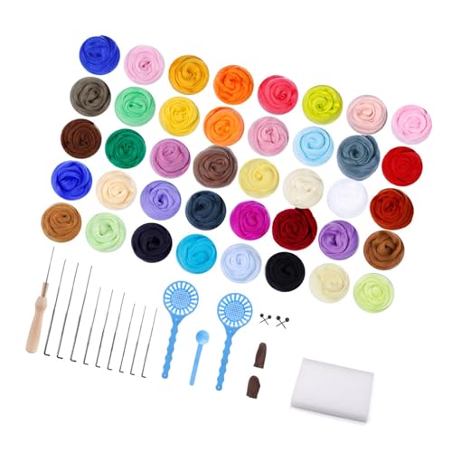 Bokcztml Nadelfilzstarter Kits Wolle Feltzewerkzeug Nadel Felting Set Woll Roving Set Nadel Feltze Tool Filling Supplies Bokcztml Nadelfilzstarter Kits Wolle Feltzewerkzeug Nadel Felting Set Woll Roving Set Nadel Feltze Tool Filling Supplies von Bokcztml