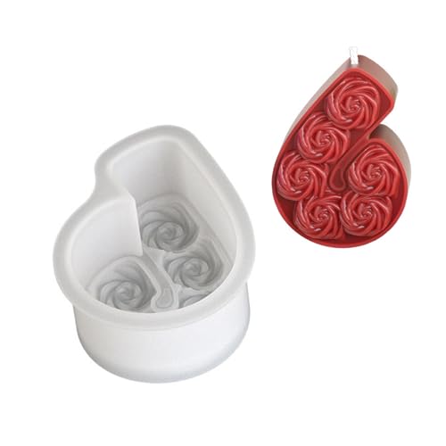 Duft Kerzenformen Gussformen Rose Nummer 0-8 Silikonformen Epoxidharzformen Schokoladenform Oramentformen von Bokcztml