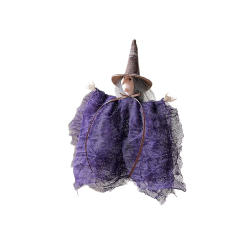 Gruselige Hexenkürbis-Tuch, hängende Dekoration für Veranda, Kaminsims, Gartenregal, Innen- und Außenbereich, Halloween-Dekorationen, hängende Ornamente von Bokcztml