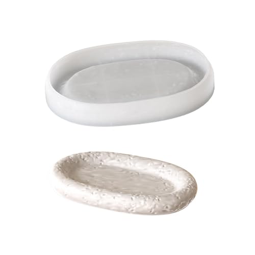 Kreatives Silikonschalenform Epoxy Oval Geformtes Speicherplatten/Kerzenbecher Form Stilvoller Plattenform Für Bastelbegeisterte Kreatives Silikonschalenform Epoxy Oval Geformtes Speicherplatten/Kerzenbecher Form Stilvoller Plattenform Für Bastelbegeisterte von Bokcztml