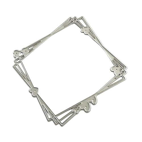 Metall-Stanzformen mit Herzrahmen, Karbonstahl, Prägeschablonen für Karten, Foto-Tagebuch, Scrapbooking, Dekorationen, Herzrahmen, Stanzformen für Karten, Fotos, Sammelalben, Dekoration von Bokcztml