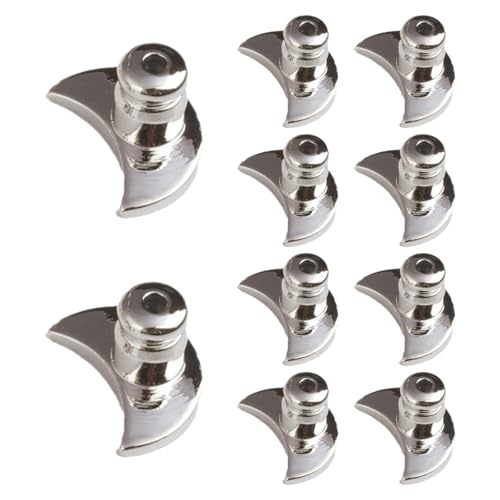Packung Mit 10 Ohrring Rückschlägen Metal Moon Form Ohrring Rückschläge Für Frauen Unterstützt Schlaffe Ohren Mit Sicheren Verriegelungsdesigns Packung Mit 10 Ohrring Rückschlägen Metal Moon Form Ohrring Rückschläge Für Frauen Unterstützt Schlaffe Ohren Mit Sicheren Verriegelungsdesigns von Bokcztml