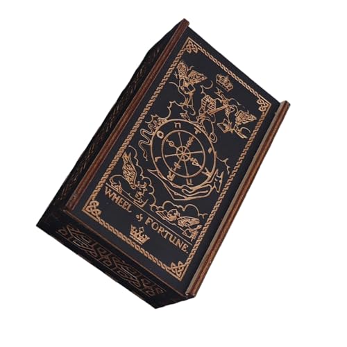 Push Pull Tarot Card Box Astrologie Schmuckstücke Box Holz Tarot Karten Aufbewahrungsfall Für Vermögen Erzählen Hexendekoration von Bokcztml