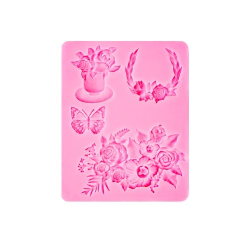 Schokoladen-Silikonformen, Blumen, Gießformen, Kuchen, Tannenzapfen, Backen, Fondant, Epoxidharz, Schokolade, Blumen, Silikon, Nussguss, Kuchendekorationswerkzeug von Bokcztml