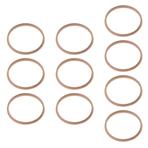 Set Von 10 Holz Reifen Rund Handwerksgereicher Holzkranzringe Für Kunsthandwerk Hochzeitskranz Traumfänger Making von Bokcztml
