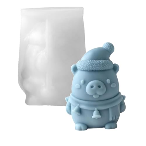 Silikonform in Tierform, einfaches Entformen für Epoxidharz, handgefertigte Seife, Heimdekoration, Zementfiguren, Capybara-Silikonform von Bokcztml