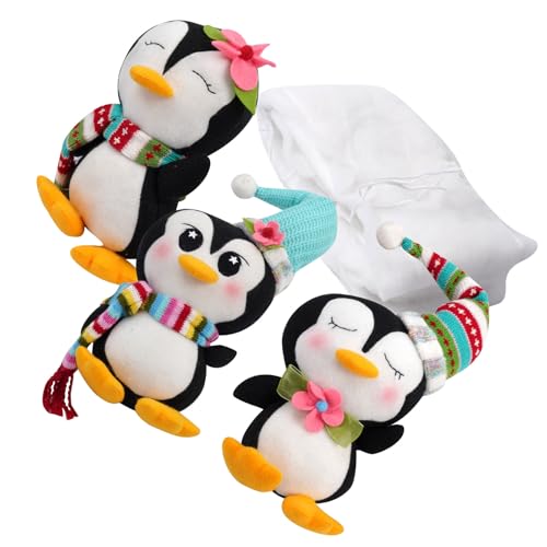 Stabile Polyesterfaser, Pinguine, Treppenhaus, Ornament, rutschfest, Familienfreundlich, Weihnachtsdekoration, rutschfeste Treppengeländer-Dekorationen von Bokcztml