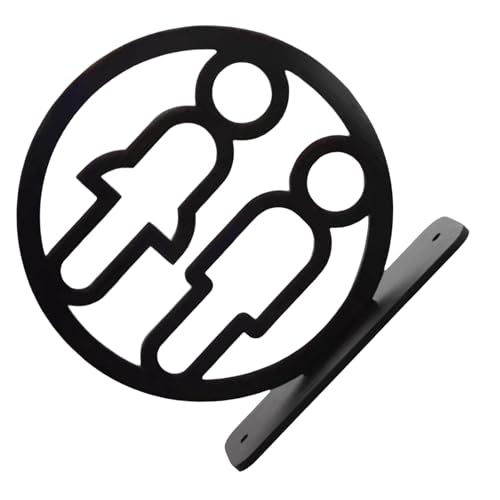Zeitgenössische Toilettenidentifikation Identifikator Toilettenschild Badezimmer Wandmarker Waschraum Männliche Weibchen Symbol Beschilderung Zeitgenössische Toilettenidentifikation Identifikator Toilettenschild Badezimmer Wandmarker Waschraum Männliche Weibchen Symbol Beschilderung von Bokcztml