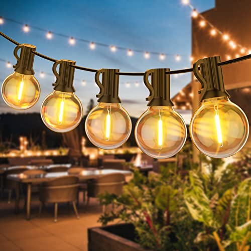 BokiHuk Led Lichterkette Außen Strom, 7.6M/25FT Lichterkette Outdoor Glühbirnen Außen 12+1 G40 Birnen IP45 Wasserdichte Lichterkette für Weihnachtsdeko, Party, Garten, Terrasse, Hochzeiten, Zimmer BokiHuk Led Lichterkette Außen Strom, 7.6M/25FT Lichterkette Outdoor Glühbirnen Außen 12+1 G40 Birnen IP45 Wasserdichte Lichterkette für Weihnachtsdeko, Party, Garten, Terrasse, Hochzeiten, Zimmer von BokiHuk