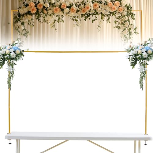Verstellbarer Dekobogen mit Klemmen, 140CM-254CM Breite, Höhe 74CM-140CM, Länge Gold über dem Tisch Rod Stand Metall Hochzeit Bogen Geburtstagsfeier, für Hochzeiten, Partys & festliche Tischdekoration Verstellbarer Dekobogen mit Klemmen, 140CM-254CM Breite, Höhe 74CM-140CM, Länge Gold über dem Tisch Rod Stand Metall Hochzeit Bogen Geburtstagsfeier, für Hochzeiten, Partys & festliche Tischdekoration von Bolam