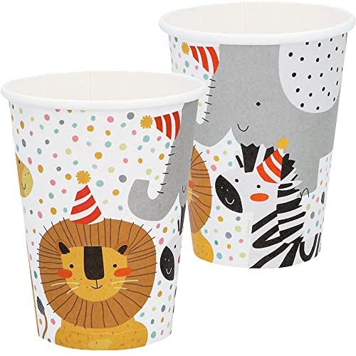 8 Becher * WILD ANIMALS * für Kindergeburtstag und Zoo-Party | Wilde Tiere Safari Kinder Geburtstag Party Pappbecher Partybecher Cups 8 Becher * WILD ANIMALS * für Kindergeburtstag und Zoo-Party | Wilde Tiere Safari Kinder Geburtstag Party Pappbecher Partybecher Cups von Boland