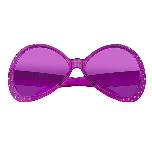 Boland 02611 -Brille Chill Diamond, Party-Brille, Spaß-Brille, Lila mit Schmucksteinen, Accessoire, Flower Power, Mottoparty, Karneval von Boland