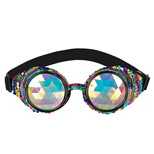 Boland - Partybrille Mirage, für Erwachsene, Brille, holografische Gläser, Kopfschmuck, Karneval, Mottoparty von Boland
