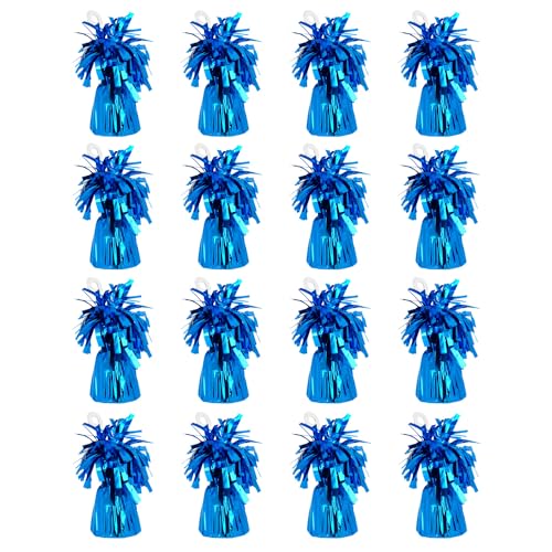 Boland - Ballongewicht mit Metallicfolie, 16 Stück, 160 - 180 g, Ballon Beschwerer, für Luftballons und Heliumballons, Dunkelblau Boland - Ballongewicht mit Metallicfolie, 16 Stück, 160 - 180 g, Ballon Beschwerer, für Luftballons und Heliumballons, Dunkelblau von Boland
