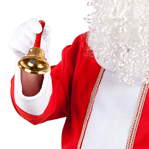 Boland 13400 - Glocke für den Weihnachtsmann, Zubehör für Kostüme oder Weihnachten, Santa Claus Klingel für eine schöne Bescherung von Boland