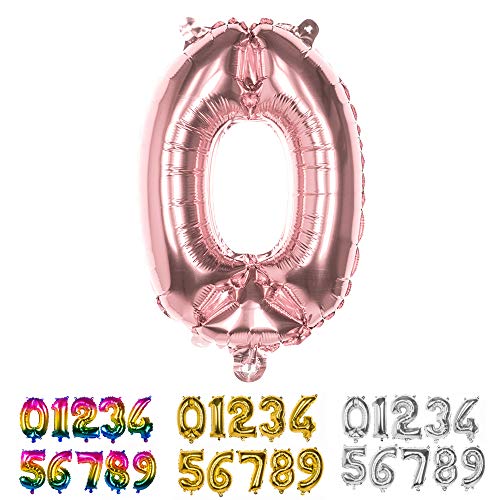 Boland - Folienballon Zahl, Größe 36 cm, Rosegold, Zahlenballon, Ballon, Luft, Geburtstag, Jubiläum, Jubiläumsjahr, Lebensjahr, Überraschungsparty, Kindergeburtstag, Dekoration Boland - Folienballon Zahl, Größe 36 cm, Rosegold, Zahlenballon, Ballon, Luft, Geburtstag, Jubiläum, Jubiläumsjahr, Lebensjahr, Überraschungsparty, Kindergeburtstag, Dekoration von Boland