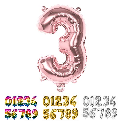 Boland - Folienballon Zahl, Größe 36 cm, Rosegold, Zahlenballon, Ballon, Luft, Geburtstag, Jubiläum, Jubiläumsjahr, Lebensjahr, Überraschungsparty, Kindergeburtstag, Dekoration Boland - Folienballon Zahl, Größe 36 cm, Rosegold, Zahlenballon, Ballon, Luft, Geburtstag, Jubiläum, Jubiläumsjahr, Lebensjahr, Überraschungsparty, Kindergeburtstag, Dekoration von Boland