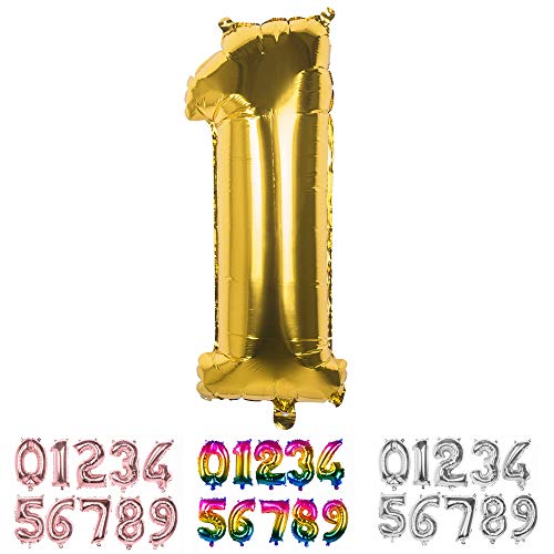 Boland - Folienballon Zahl, Größe 36 cm, Gold, Zahlenballon, Nummer, Ballon, Luft, Geburtstag, Jubiläum, Jubiläumsjahr, Lebensjahr, Überraschungsparty, Kindergeburtstag, Dekoration Boland - Folienballon Zahl, Größe 36 cm, Gold, Zahlenballon, Nummer, Ballon, Luft, Geburtstag, Jubiläum, Jubiläumsjahr, Lebensjahr, Überraschungsparty, Kindergeburtstag, Dekoration von Boland