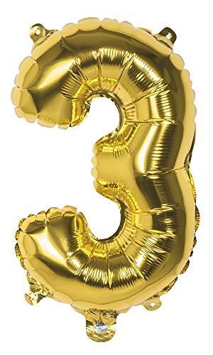 Boland - Folienballon Zahl, Größe 36 cm, Gold, Zahlenballon, Nummer, Ballon, Luft, Geburtstag, Jubiläum, Jubiläumsjahr, Lebensjahr, Überraschungsparty, Kindergeburtstag, Dekoration Boland - Folienballon Zahl, Größe 36 cm, Gold, Zahlenballon, Nummer, Ballon, Luft, Geburtstag, Jubiläum, Jubiläumsjahr, Lebensjahr, Überraschungsparty, Kindergeburtstag, Dekoration von Boland