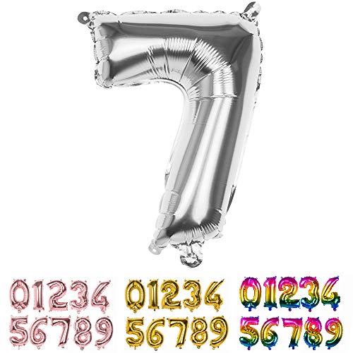 Boland - Folienballon Zahl, Silber 36 cm, Silber, Zahlenballon, Nummer, Ballon, Luft, Geburtstag, Jubiläum, Jubiläumsjahr, Lebensjahr, Überraschungsparty, Kindergeburtstag, Dekoration Boland - Folienballon Zahl, Silber 36 cm, Silber, Zahlenballon, Nummer, Ballon, Luft, Geburtstag, Jubiläum, Jubiläumsjahr, Lebensjahr, Überraschungsparty, Kindergeburtstag, Dekoration von Boland