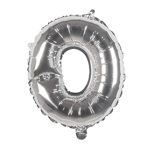 Boland - Folienballon Buchstabe, Größe 36 cm, Silber, Buchstabenballon, Ballon, Luft, Helium, Füllung, Geburtstag, Jubiläum, Jubiläumsjahr, Lebensjahr, Überraschungsparty, Kindergeburtstag von Boland