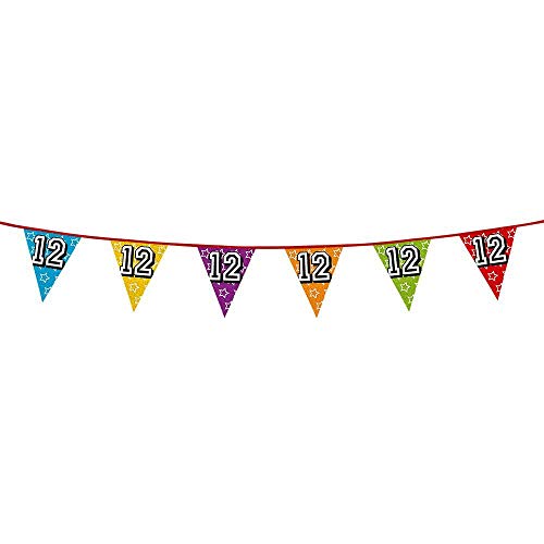 Boland - Holografische Wimpelkette Zahl, 1 Stück, Länge 800 cm, Fahnenkette, Sterne, Hängedekoration, Mehrfarbig, Girlande, Mottoparty, Geburtstag, Jubiläum, Kindergarten Boland - Holografische Wimpelkette Zahl, 1 Stück, Länge 800 cm, Fahnenkette, Sterne, Hängedekoration, Mehrfarbig, Girlande, Mottoparty, Geburtstag, Jubiläum, Kindergarten von Boland