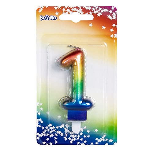 Boland - Zahlen Kerze, Nummer, Torten-Kerze in Form eines Folienballons, Dekoration, Geburtstag, Jubiläum von Boland