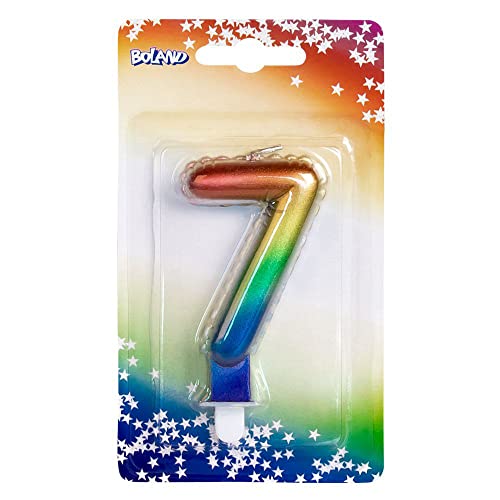 Boland - Zahlen Kerze, Nummer, Torten-Kerze in Form eines Folienballons, Dekoration, Geburtstag, Jubiläum von Boland